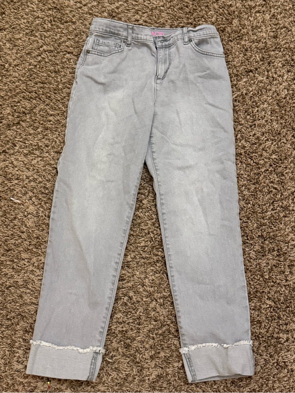 Kids (girl) Light Gray Straight-Leg Jeans